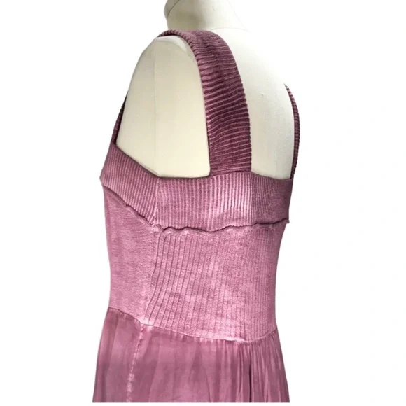 Anthropologie Purple Eloise Silk and Sweater Dress - Picture 6 of 10